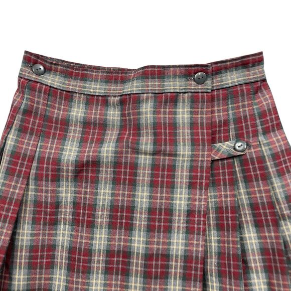 Dennis Girls 14 Skirt 0313SA‎ Pleated Polyester Plaid - Picture 2 of 6